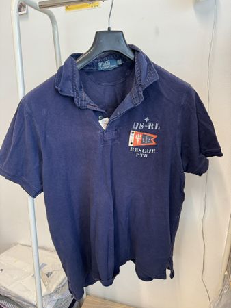 Polo Ralph Lauren T-Shirt Navy Print XXL Rare