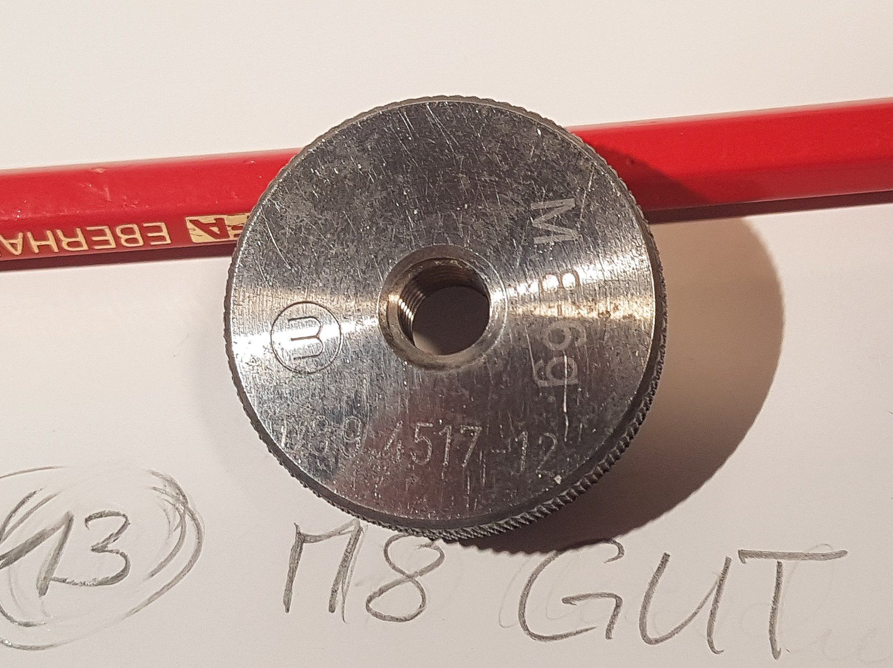 Tutti gli attrezzi: Gewindelehrring M8 GUT Lehrring GO – Usato da Aarburg venduto da davon6789 3