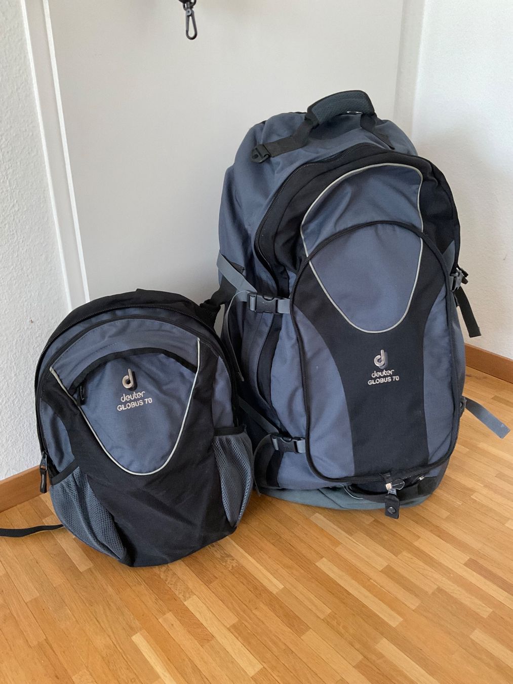 Deuter Zaini: DEUTER GLOBUS/TRAVELLER 70+10 backpack – Usato da Zürich venduto da dee_75my