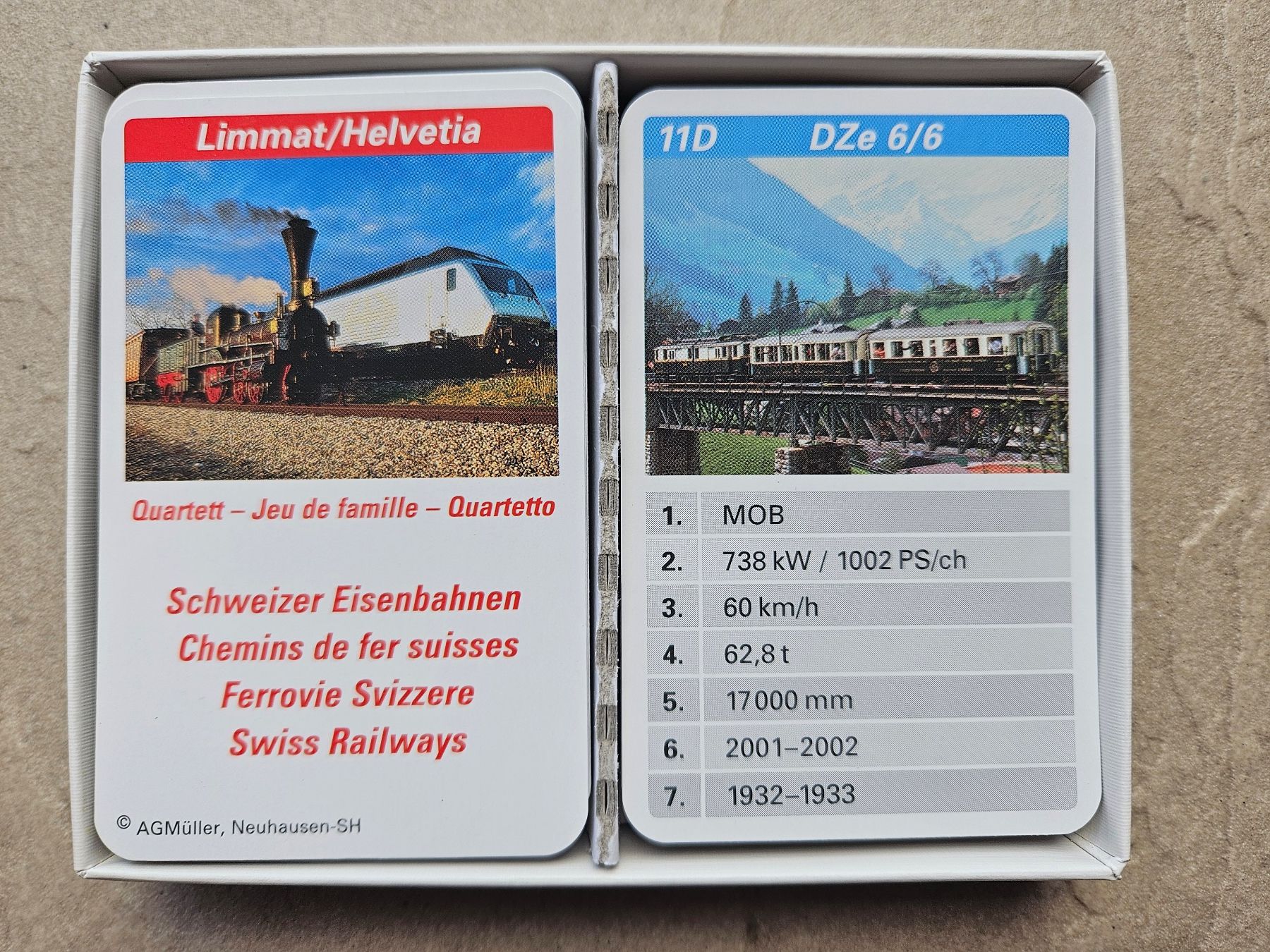 Giochi: Quartett Schweizer Eisenbahnen – Usato da Beinwil am See venduto da Schnugi6 2