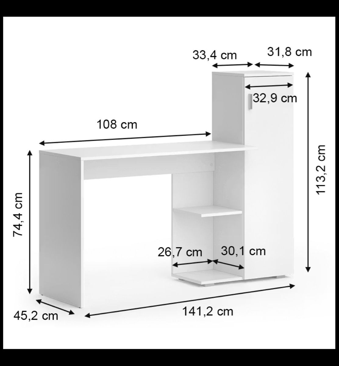 Schreibtische: Schreibtisch mit Schrank – Gebraucht aus Zürich von sar_v6x8 4