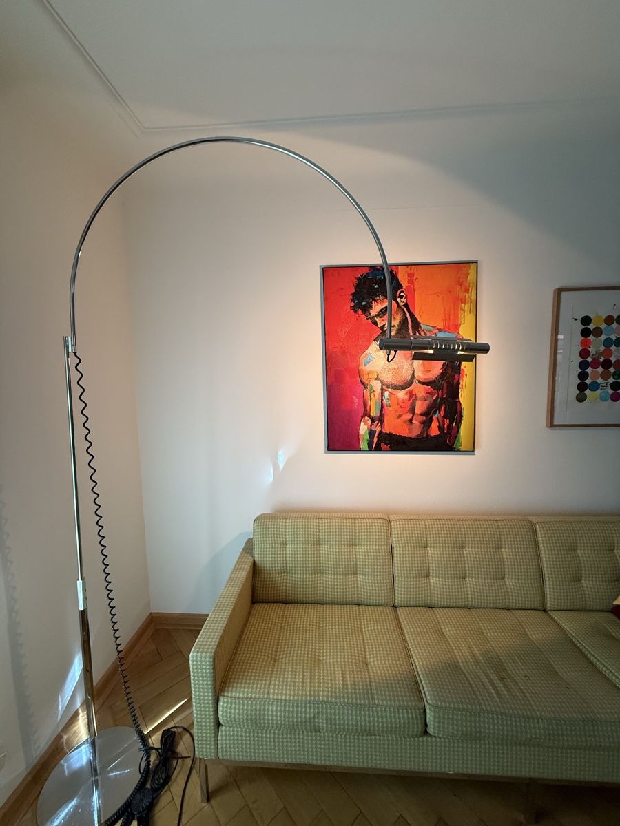 Baltensweiler Lampade: Baltensweilwr Bogenleuchte Halo – Usato da Basel venduto da mic_dch6 1