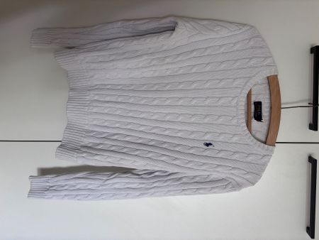 Ralph Lauren Zopfmuster Pullover weiss