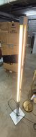 Modern Design Floor Lamp, Silver Finish, Excellent Condition
