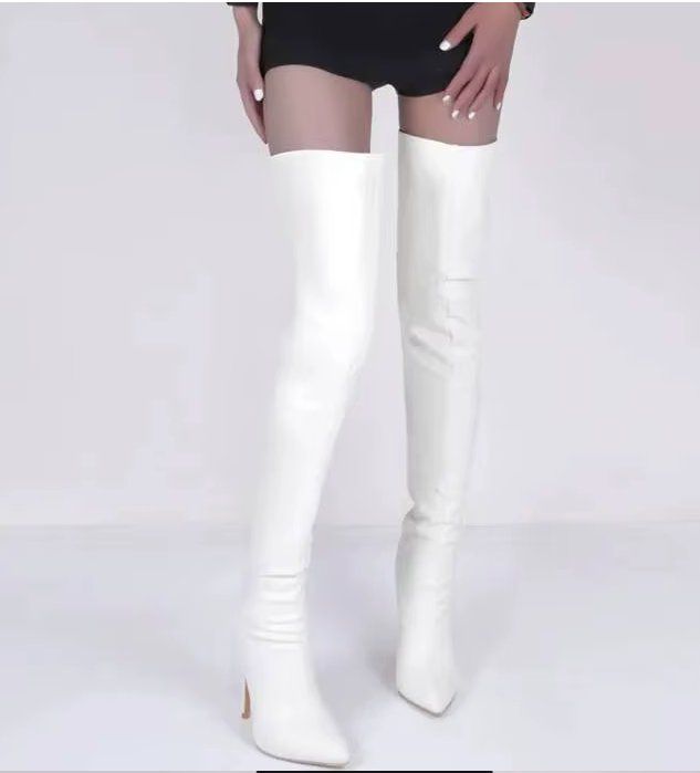 Herrenschuhe: Overknee Leder Gr.45 /Gr.44weiss Fetisch – Neu (gemäss Beschreibung) aus bischofszell von Powergirl6