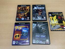 5 Nintendo GameCube Spiele diverse Titel guter Zustand
