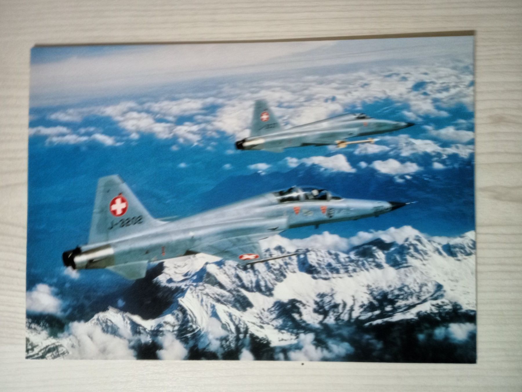 Ansichtskarten: Flugzeug Schweiz Maxikarte 30x21 cm Tiger – Gebraucht aus Küttigen von Melisch1000