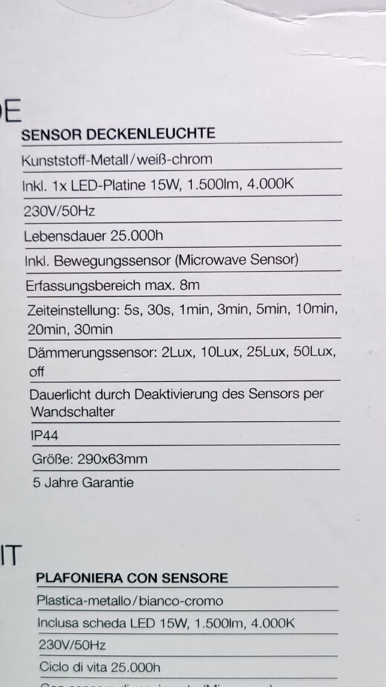 Telefunken Kronleuchter & Deckenlampen: Telefunken Sensor Deckenleuchte LED, (P1) – Neu und originalverpackt aus Neuenhof von 123-Allerlei 4