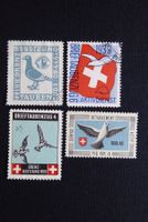 (m357) Brieftaubendienst Wit 2/1 + 9/1 ʘ; 3/1 + 24/1 o.Gummi