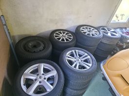 -6 Paires de jantes avec pneus 15-16-17 pouces .