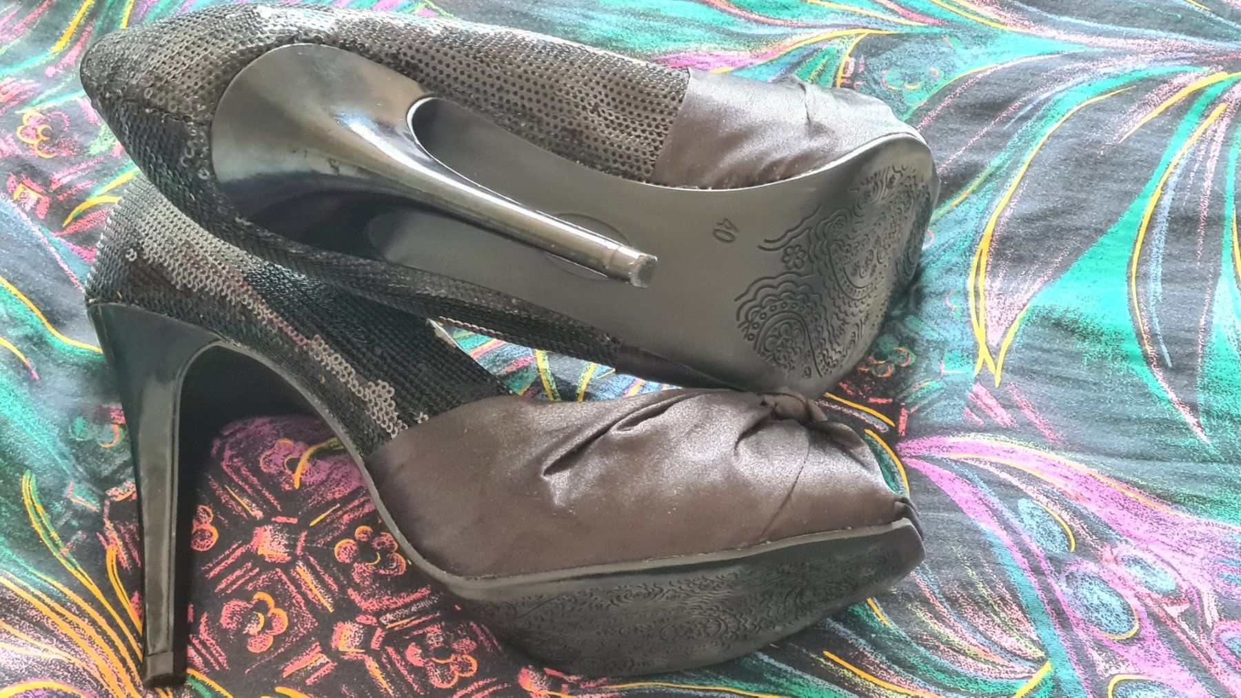 Damenschuhe: 2 paires de Chaussures de soirée noir – Gebraucht aus Romont FR von Glonounou 2