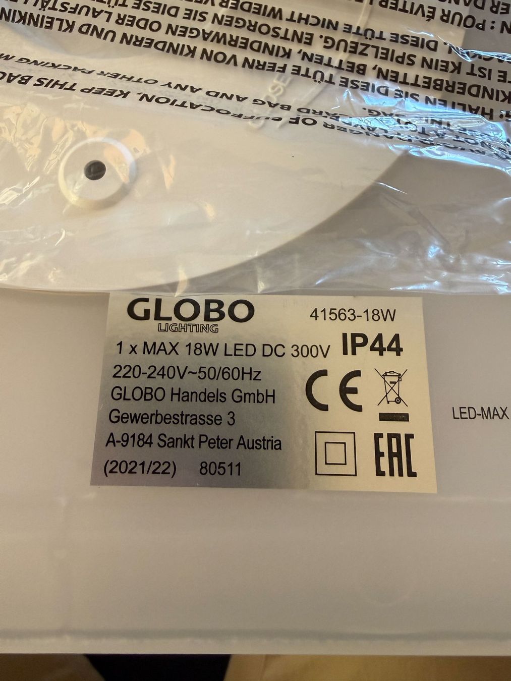 Lampadari & plafoniere: Globo Deckenleuchte LED 29.5 x 29.5 x 2.5 – Nuovo e nell'imballaggio originale da Untervaz venduto da Tampomas 3