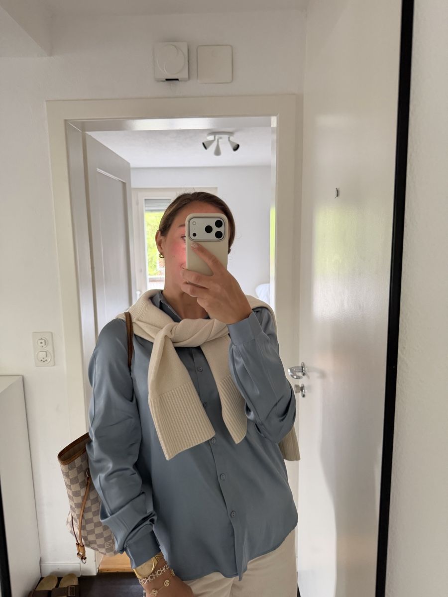 Camicette: Silk blue blouse shirt – Nuovo (secondo la descrizione) da Uster venduto da Monika_OB 7