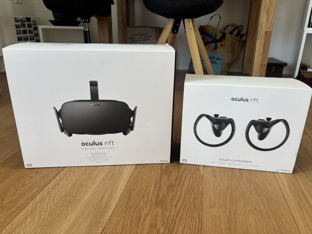 Meta Casco VR: oculus rift CV1 mit toutch controllers VR Headset – Usato da Staufen venduto da Omaha1111