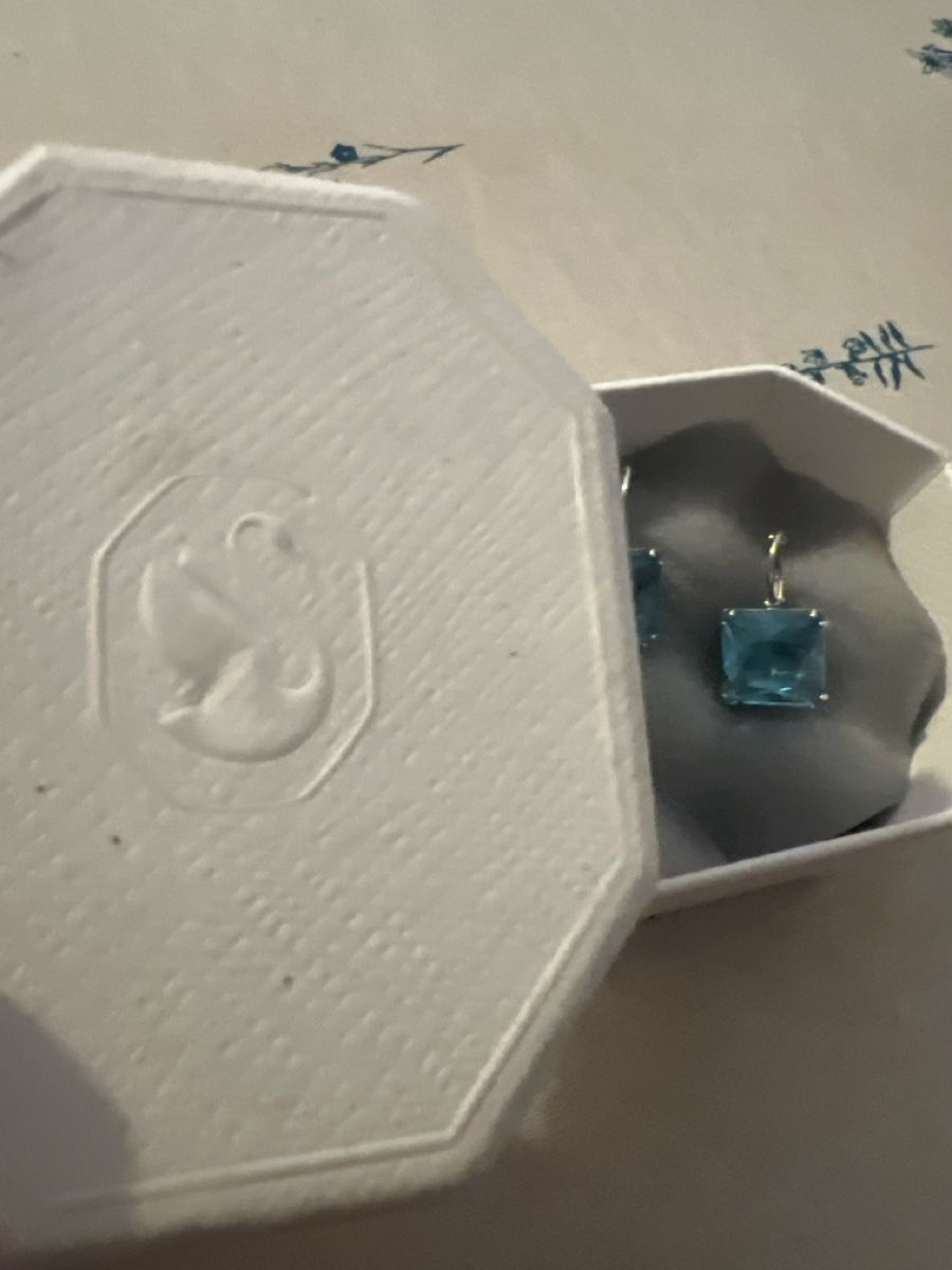 Swarovski Orecchini pendenti & Orecchini a lobo: Swarovski Ohrringe mit blauem Stein ne – Usato da Olten venduto da AtelierSecondhand23 1