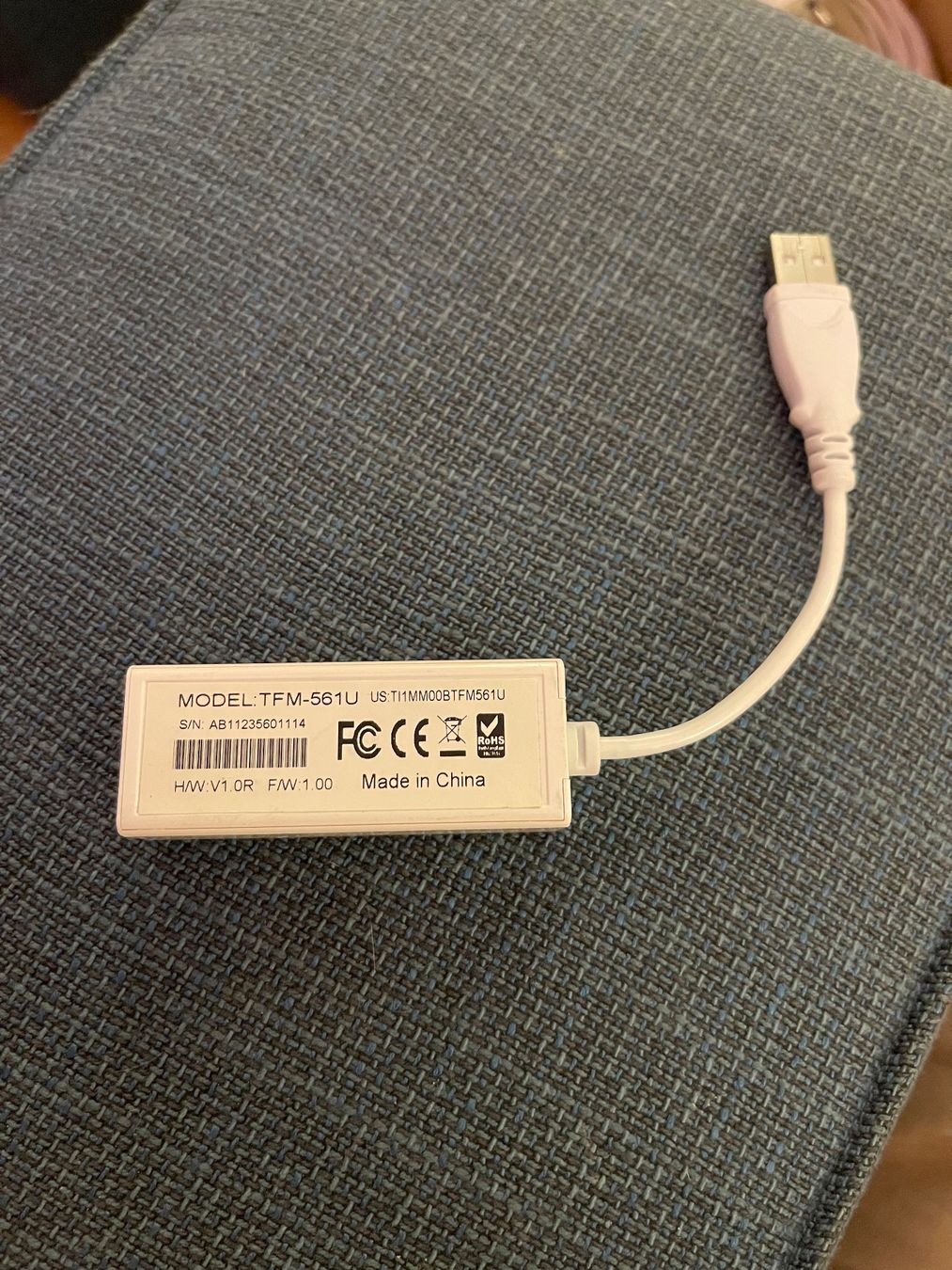 Convertisseurs: TRENDnet TFM-561U USB Fax Modem – D'occasion à Zürich par Pitschi17 1