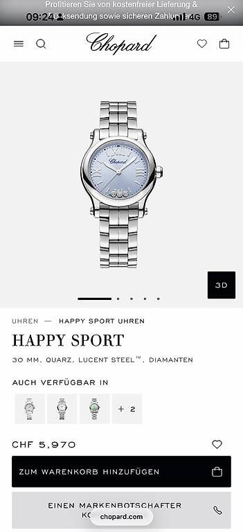 Montres: Chopard orologio  – D'occasion à Pollegio par sad_pr8f