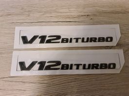 Mercedes Emblem AMG V12 Biturbo