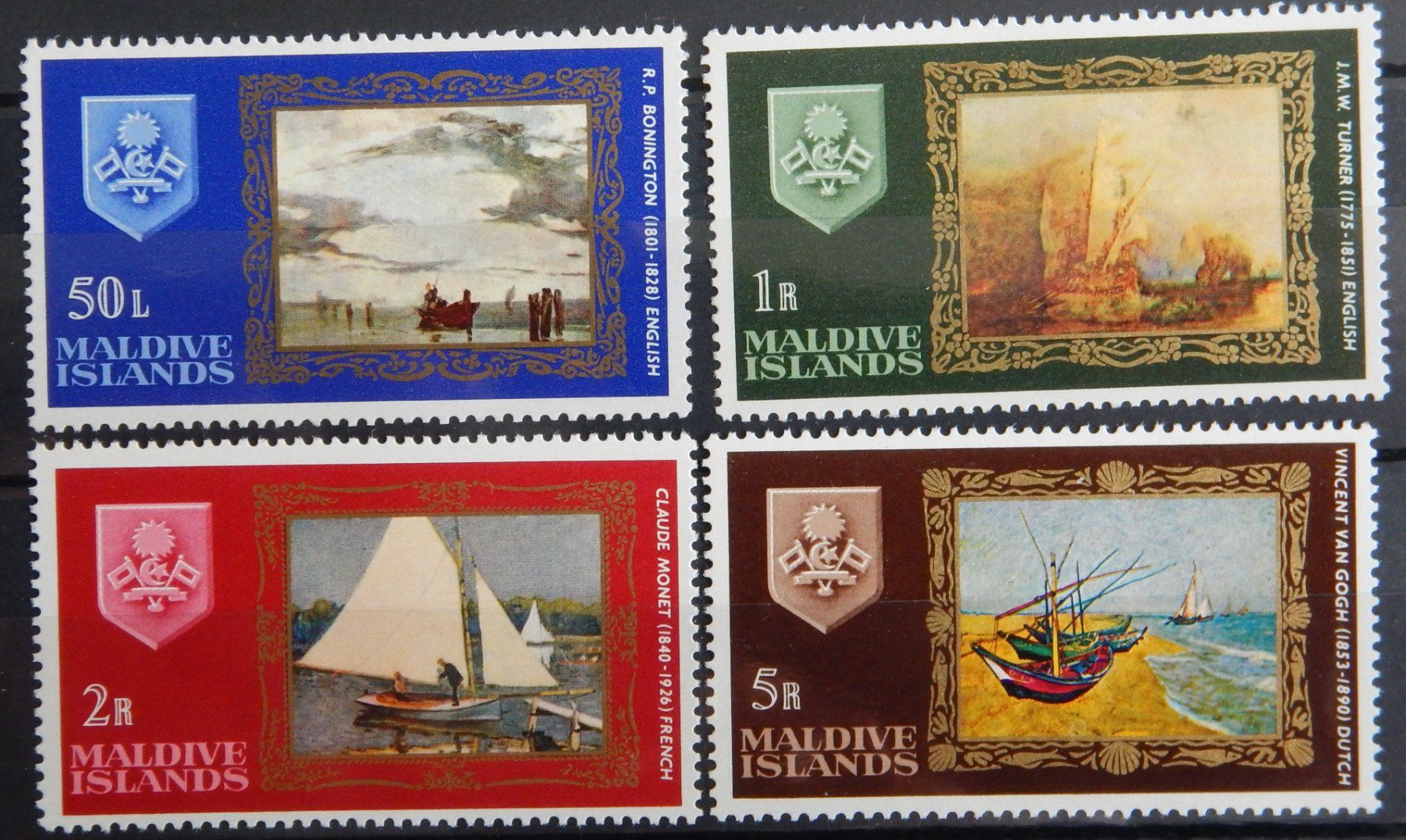 Tutti i francobolli: Malediven Kat. 269-272 ** 1968 – Usato da Zürich venduto da Muehlekauf