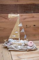 Deko Segelboot mit Schwemmholz, Unikat und Handarbeit