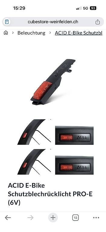 Cube Pezzi di ricambio: Rücklicht E-Bike Cube – Nuovo e nell'imballaggio originale da Kriens venduto da Kirula 1