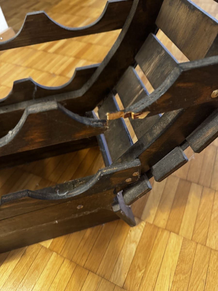 Scaffali: Weinfass Weinflaschenhalter Regal Holz Stehend – Difettoso da Zürich venduto da Bojana 4