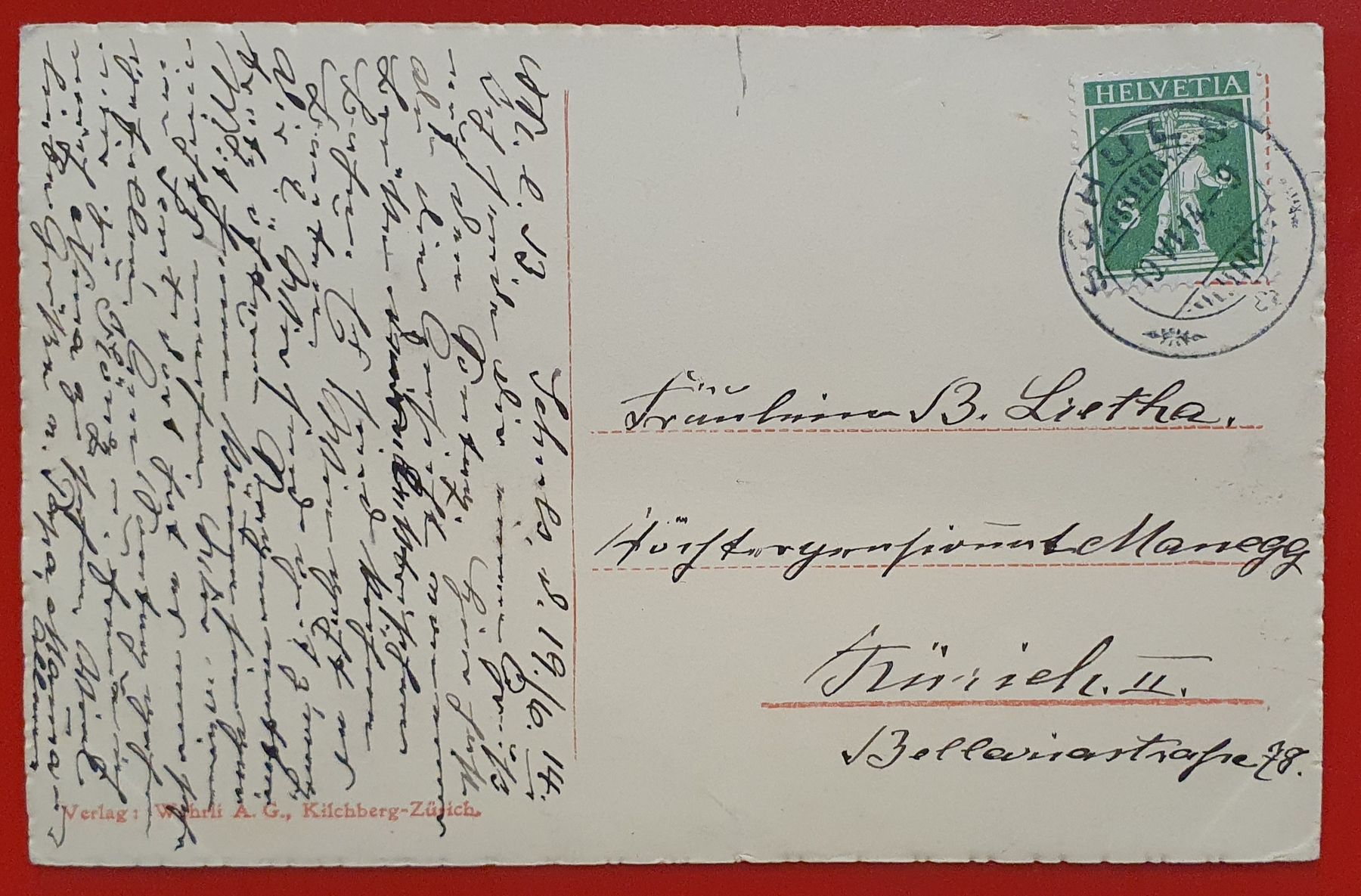 Ansichtskarten: Schuls 1914 - Inn-Viadukt bei Cinuskel – Gebraucht aus Kreuzlingen von Rschweiz1 1