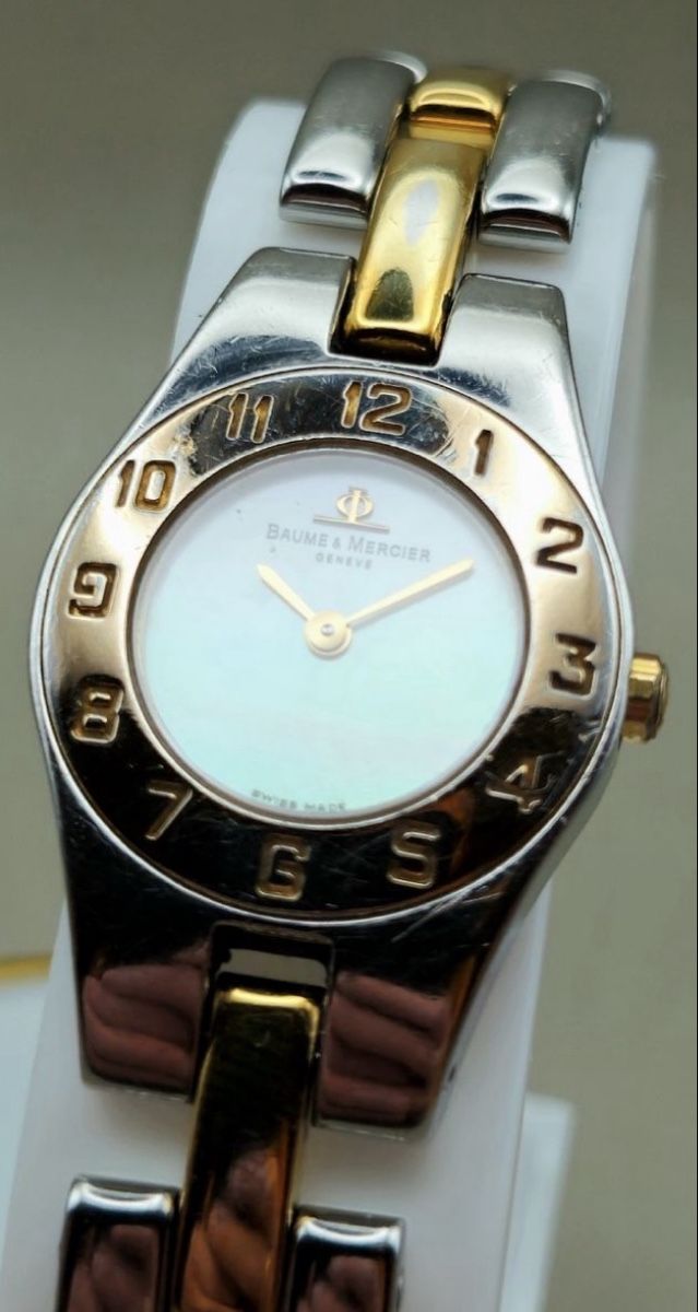 Baume & Mercier Uhren: Baume & Mercier Bicolor mit Perlmutt Zifferblatt – Gebraucht aus Untersiggenthal von TimeandShine 6