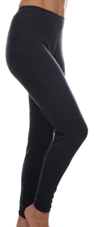 Balldiri 100% Kaschmir Leggings Yoga Damen 2-fädig anthrazit