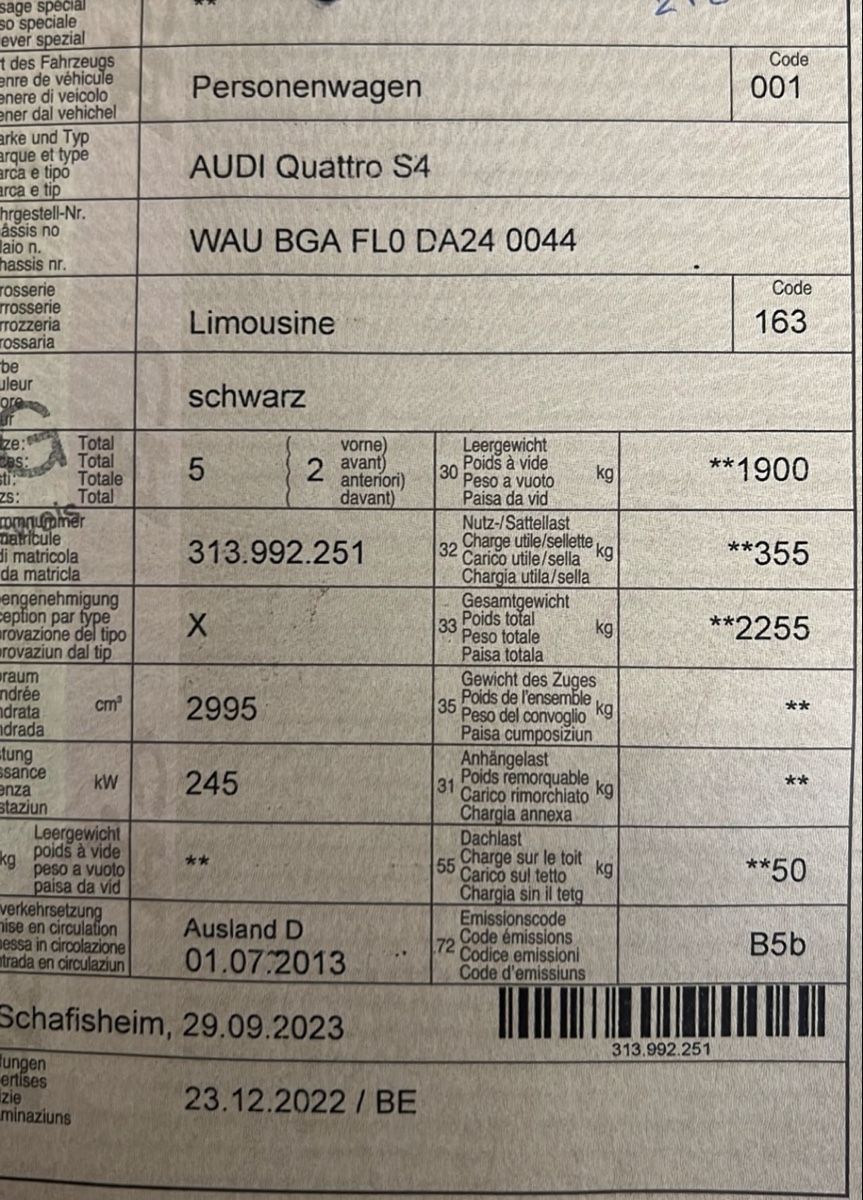 Audi Automobili: Audi S4 Limousine, JG 2013 – Usato da Sursee venduto da Gabriel28 9
