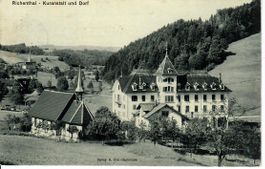 Richenthal - Kuranstalt und Dorf - Stabstempel Reiden
