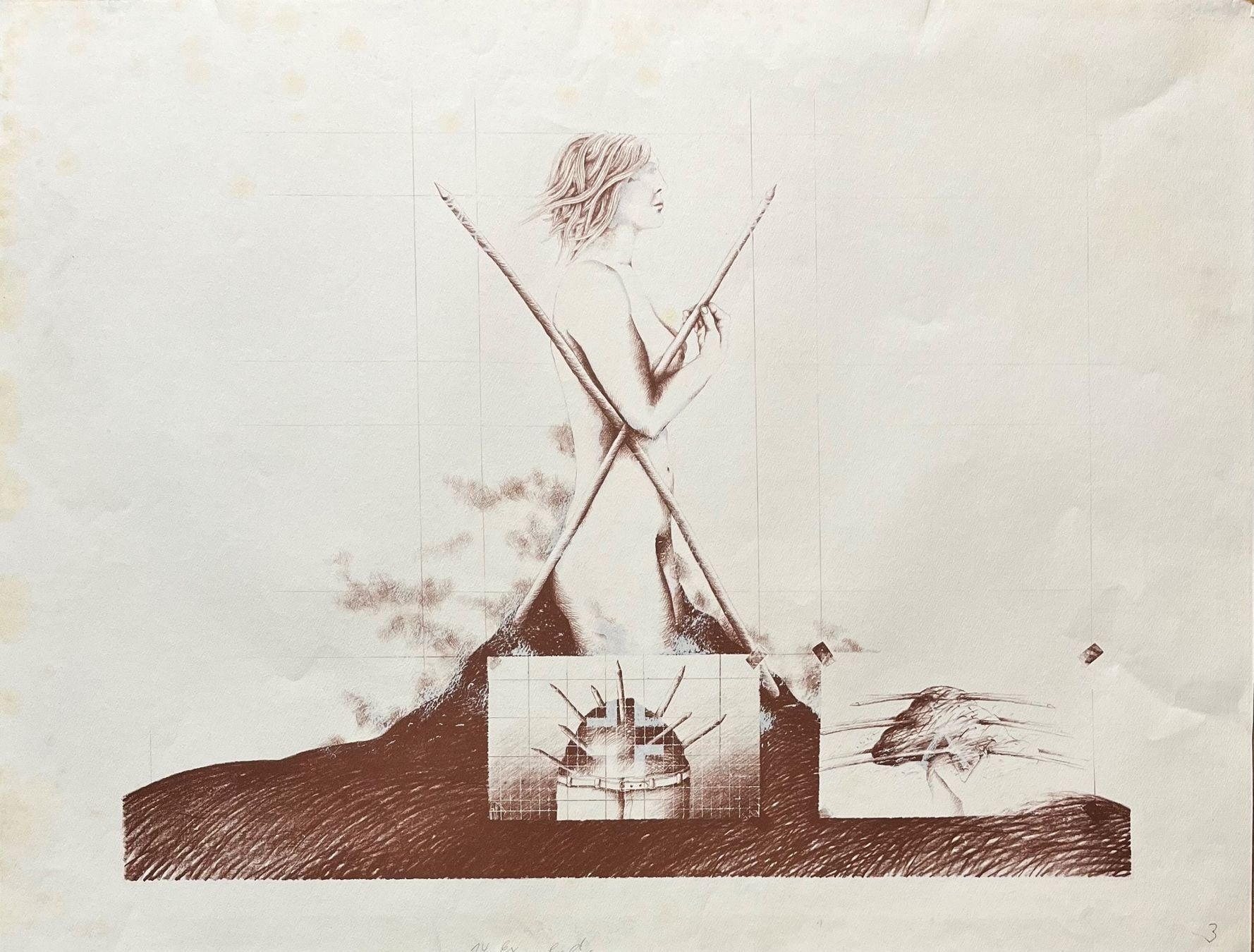 Grafiken & Lithographien: RUEDI BAUMANN LITHOGRAPHIE KÜNSTLERPROBE – Gebraucht aus Gersau von grafik-kunst
