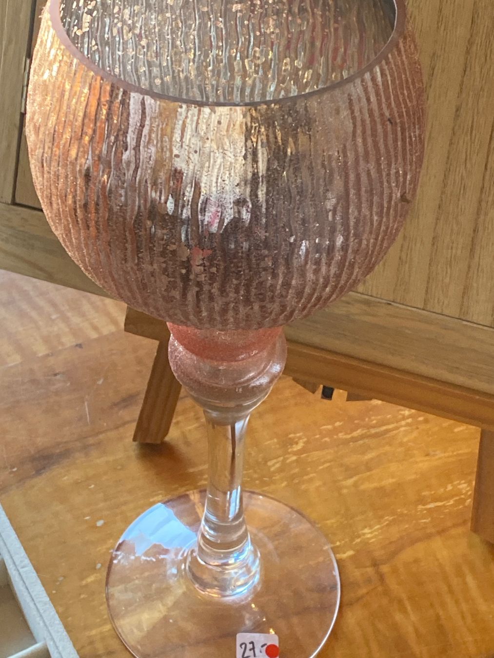 Tutte le decorazioni: DEKO GLAS KELCH -GLITZER-ROSA – Usato da Meienried venduto da ManuelaBoutique