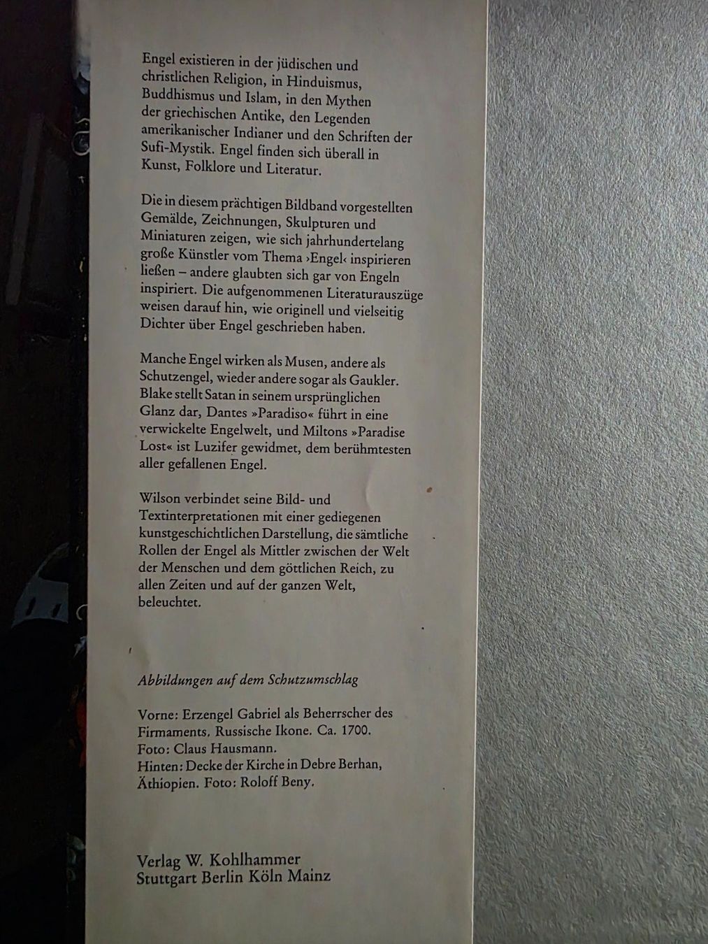 Libri: ENGEL - Peter Lamborn Wilson - Kohlhammer Verlag 1981 – Usato da Walterswil BE venduto da Lonitti 2