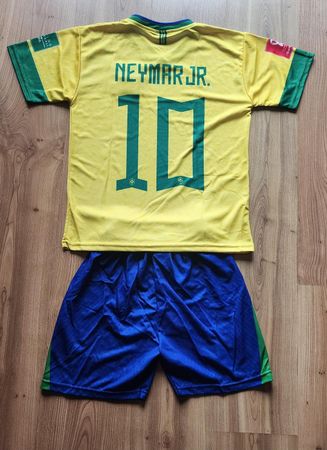 Kinder Trikot Set Brasil Neymar JR. #10, Gr.128 bis 164, Neu