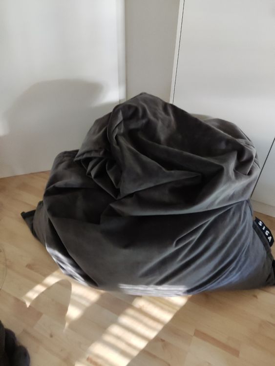 Sessel: SISA Sitzsack grau - Top Zustand! Bequem! – Neu (gemäss Beschreibung) aus Sonnental von 39245