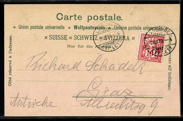 Cartoline postali: Litho Lausanne, Totalansicht, Barque du  – Usato da Berlin venduto da bartko-reher 1