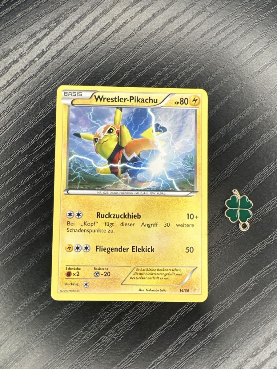 Pokémon Carte collezionabili: Wrestler Pikachu Libre 14/30 Non Holo – Usato da Uster venduto da Neonschwarz