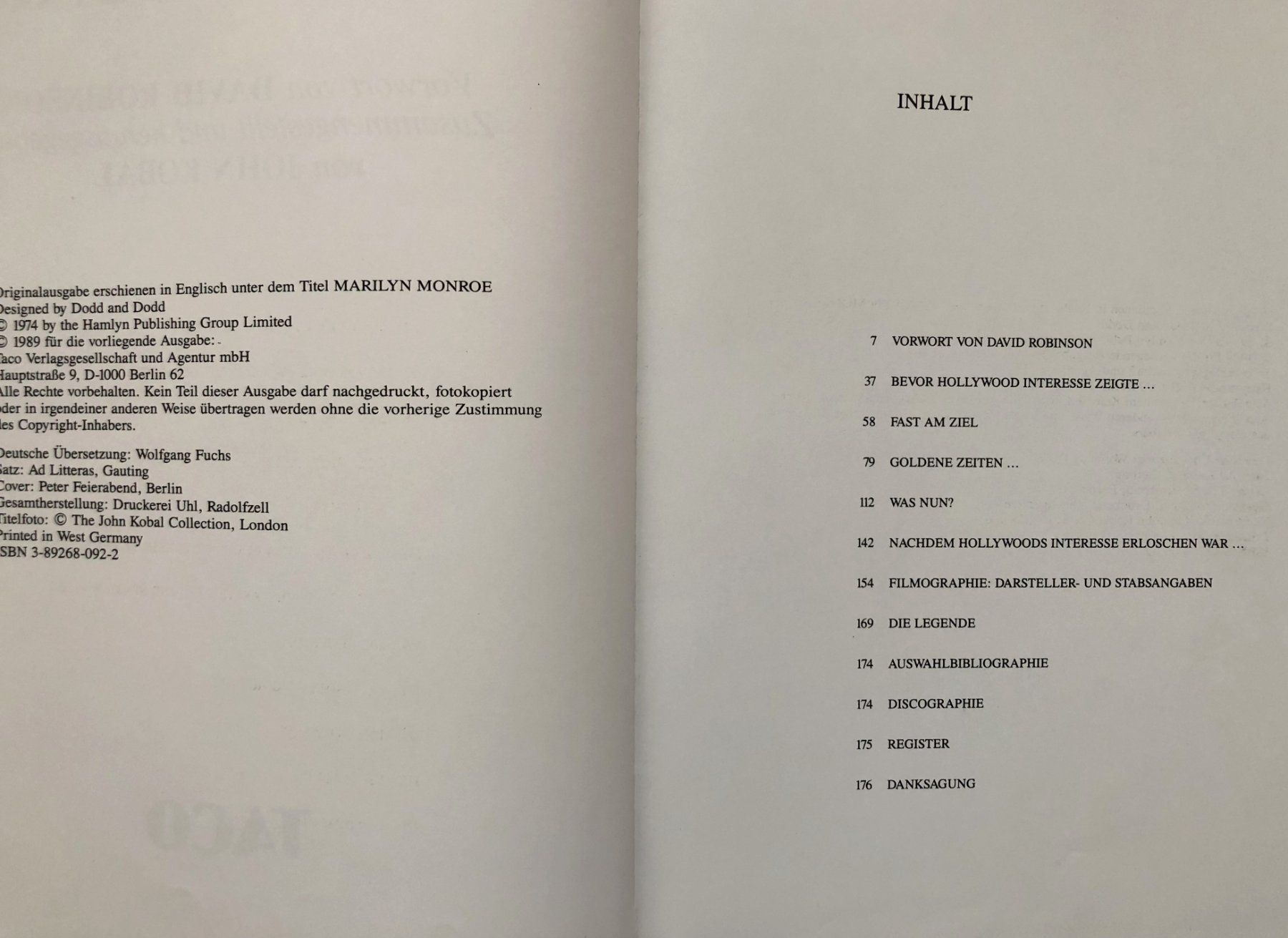 Libri: MARILYN MONROE [Fachbuch über eine Schauspiellegende] – Usato da Schaffhausen venduto da durruti 4
