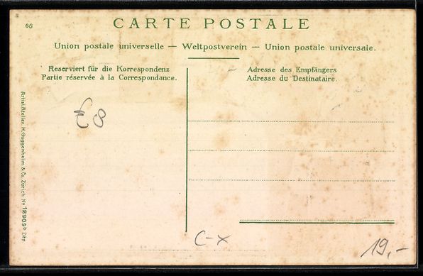 Cartoline postali: Les Avants, Totalansicht, Postbote im Pa – Usato da Berlin venduto da bartko-reher 1
