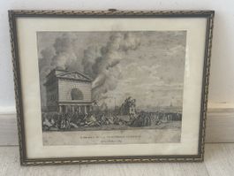 Gravure Révolution Française 1789-Barrière de la Conférence