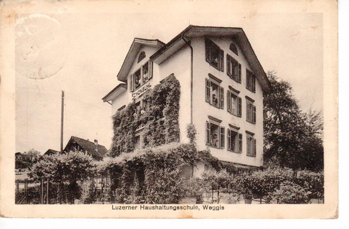 Cartoline postali: Haushaltungsschule Weggis 1923 – Usato da Wolhusen venduto da Curver9