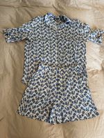 Zara blue Floral Print Summer Set - Top & Shorts
