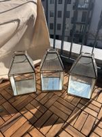 3x Laternen Gold hochwertig von Depot