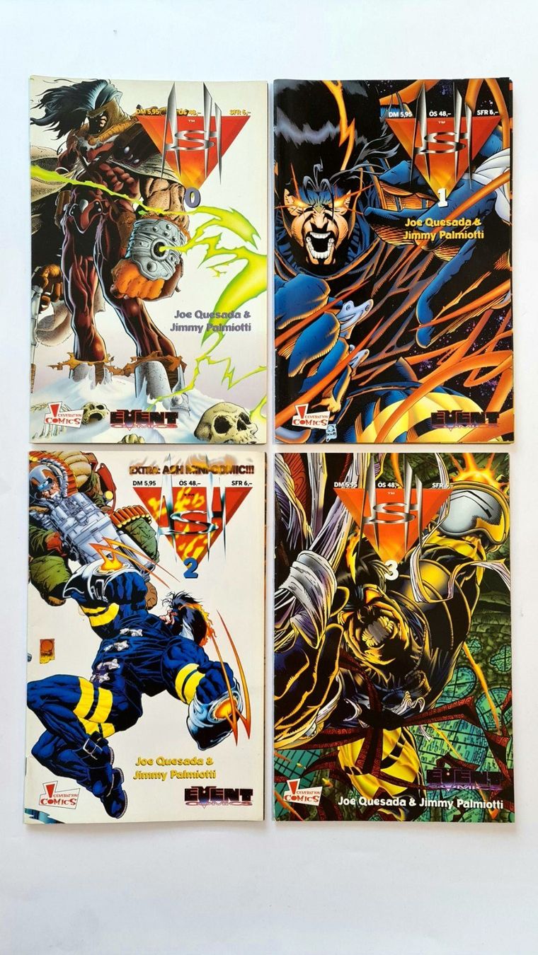 Fumetti: ASH Comics 0-3, von Joe Quesada &Jimmy Palmiotti – Usato da Aesch BL venduto da pri_fp8t
