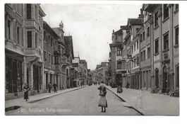 Rorschach (SG) Rathausstrasse - Läden - belebt  Foto-AK 1906