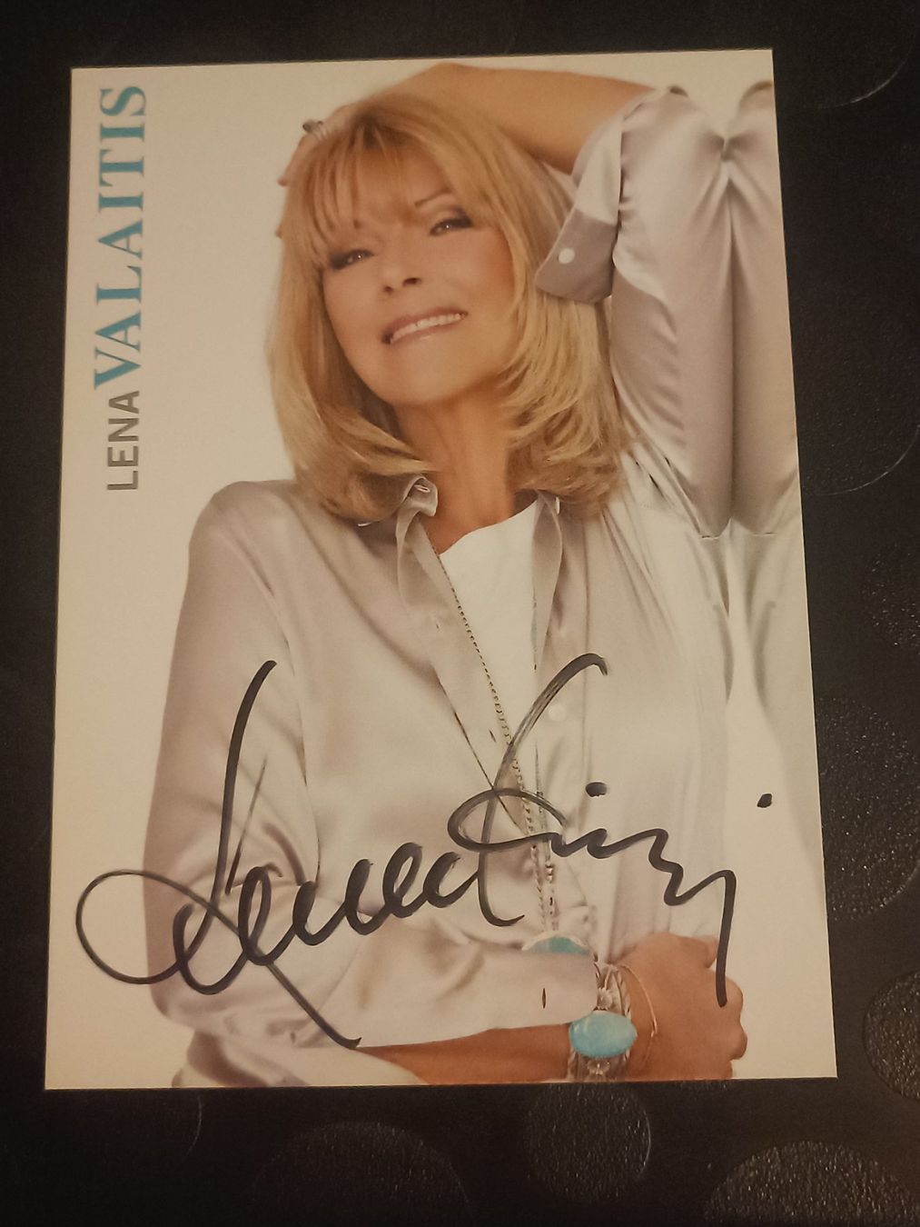 Autografi: Lena Valaitis - Autogrammekarte - handsigniert – Usato da Menziken venduto da Artographs