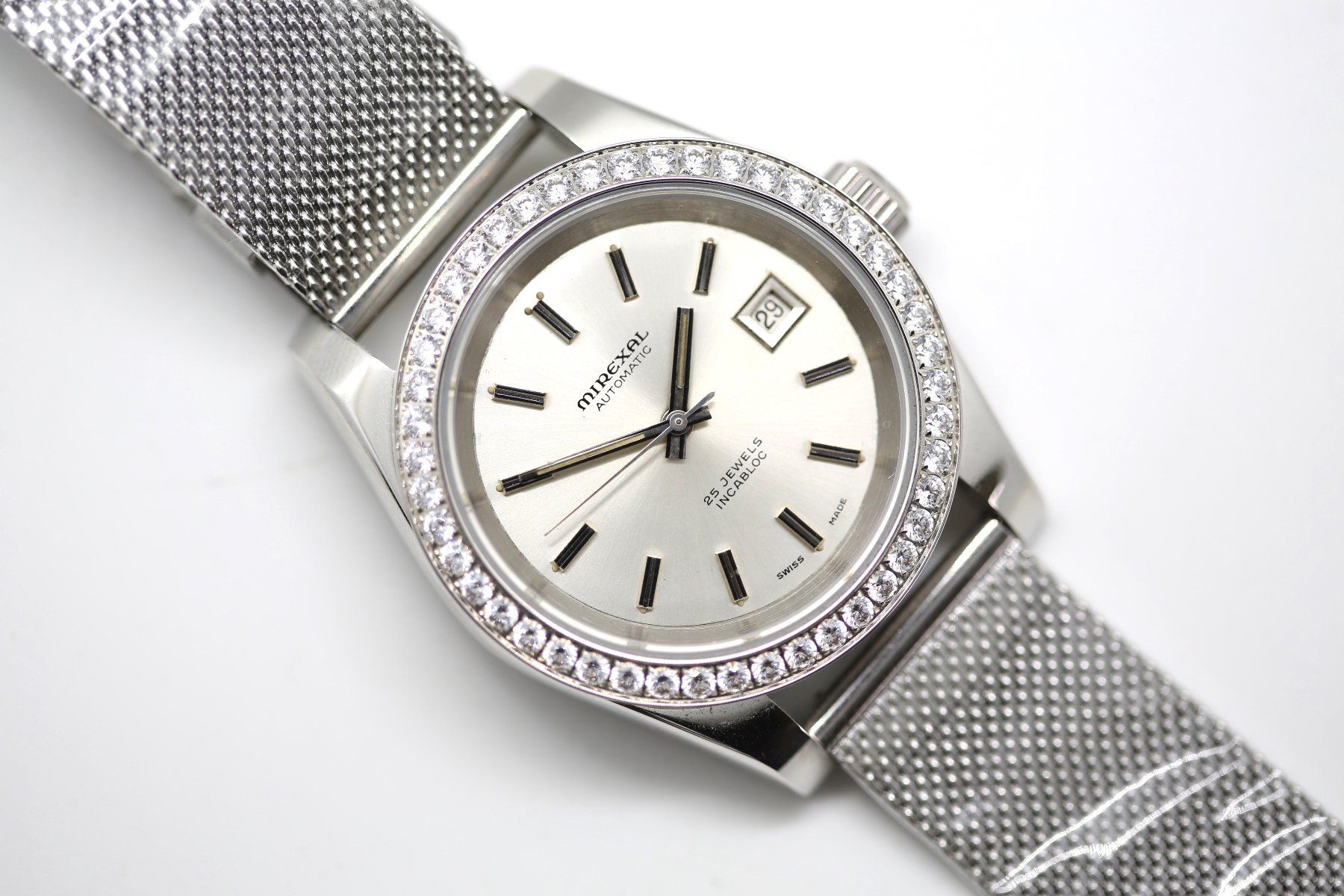 Mirexal Orologi: Mirexal Automatik 39mm mit Steinenlünette – Usato da Reinach BL venduto da Han-Numismatik 2