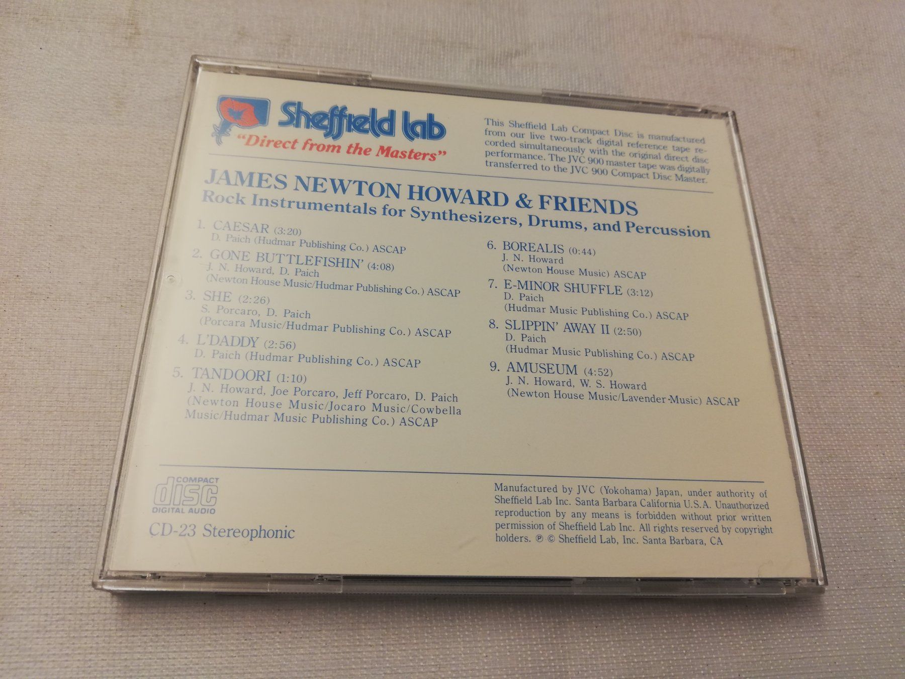 CD: JAMES NEWTON HOWARD & FRIENDS – Usato da Bern venduto da Vinylsound.ch 1