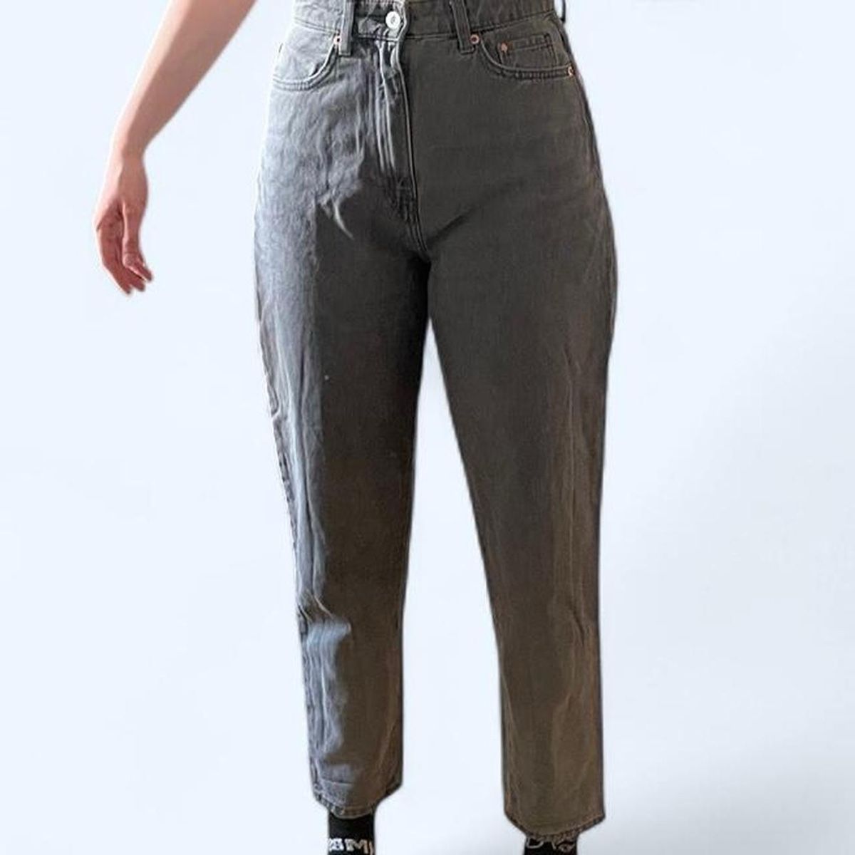 Bershka Jeans: graue Jeans – Nuovo (secondo la descrizione) da Bern venduto da ewa_8csp 1